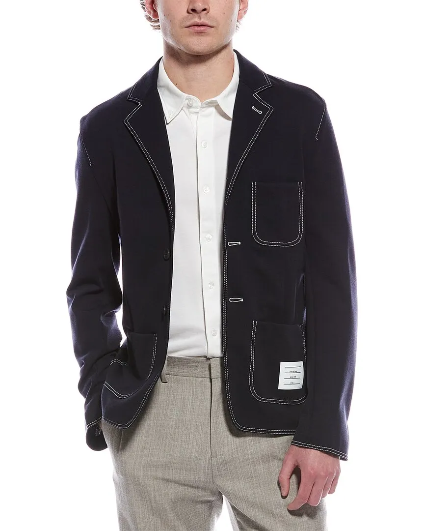 Veste de sport en laine mélangée Thom Browne