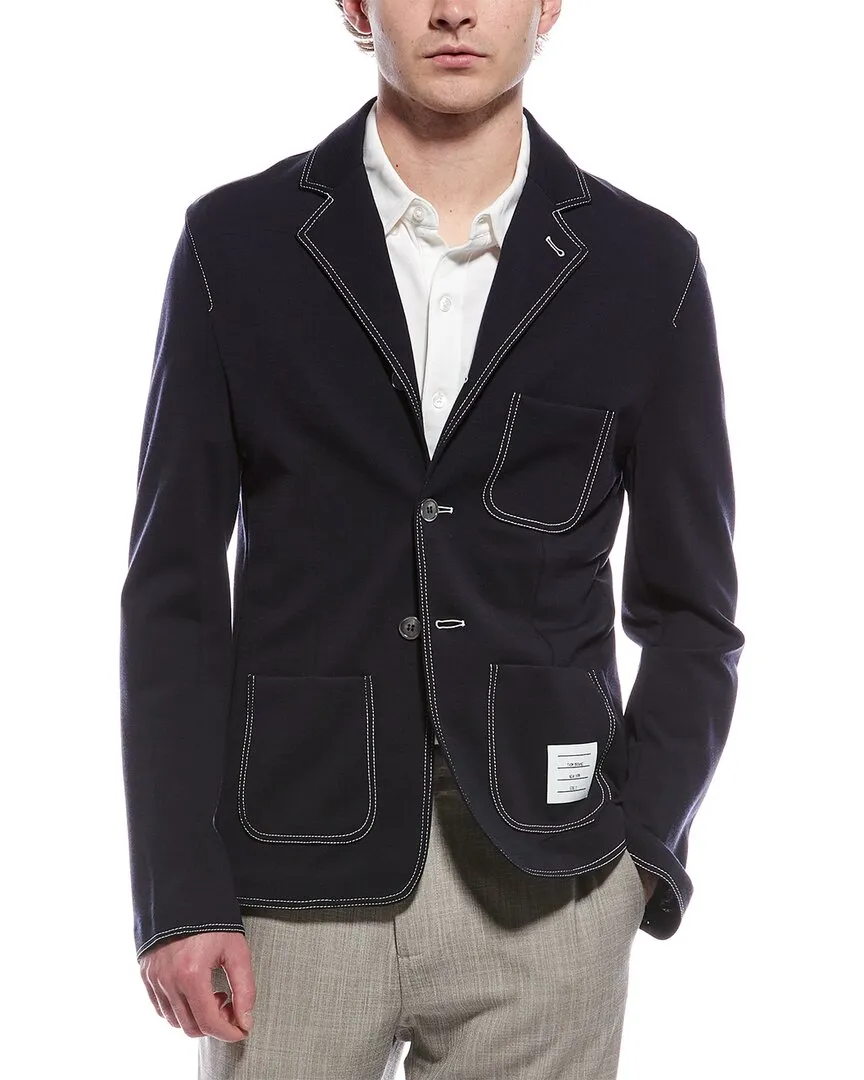 Veste de sport en laine mélangée Thom Browne