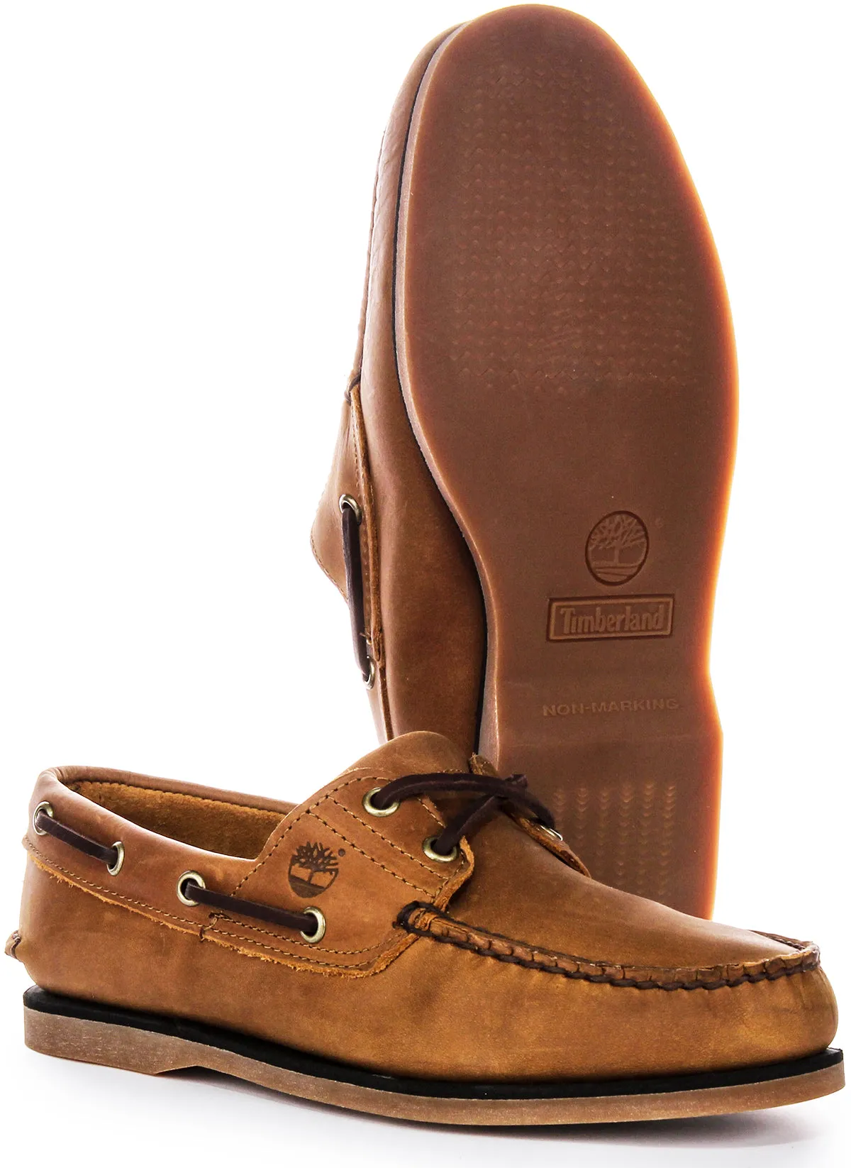 Chaussures bateau Timberland A2G7U en marron clair pour hommes
