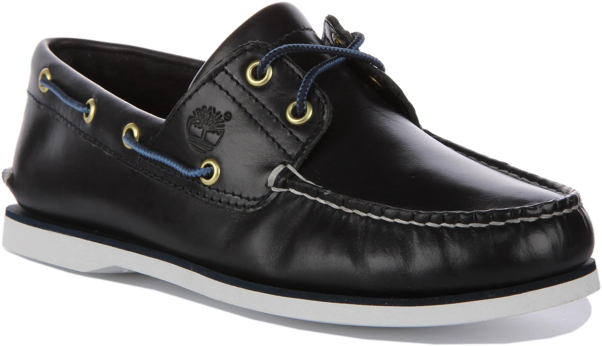 Chaussures Timberland A5Qu8 à 2 œillets en marine pour hommes