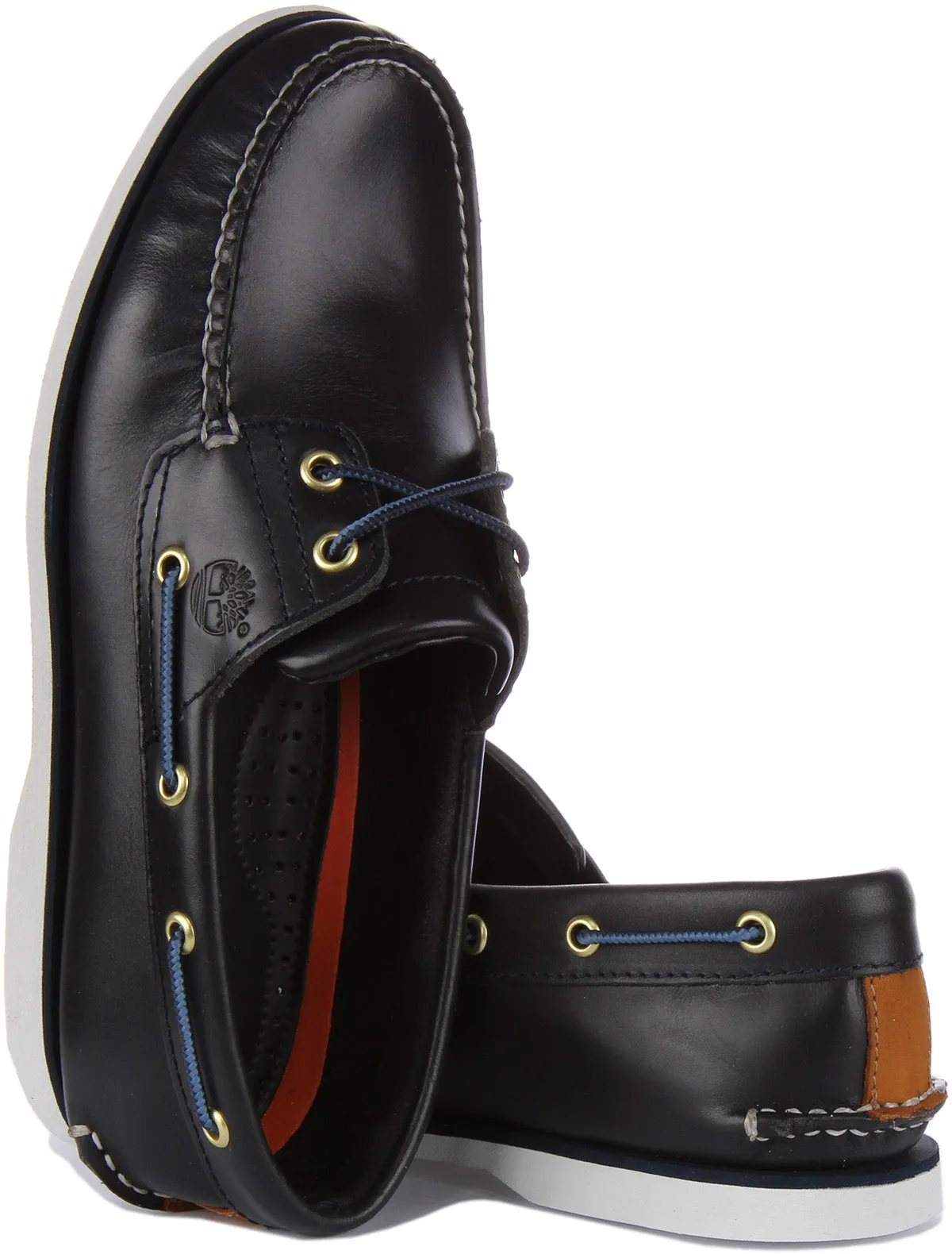 Chaussures Timberland A5Qu8 à 2 œillets en marine pour hommes