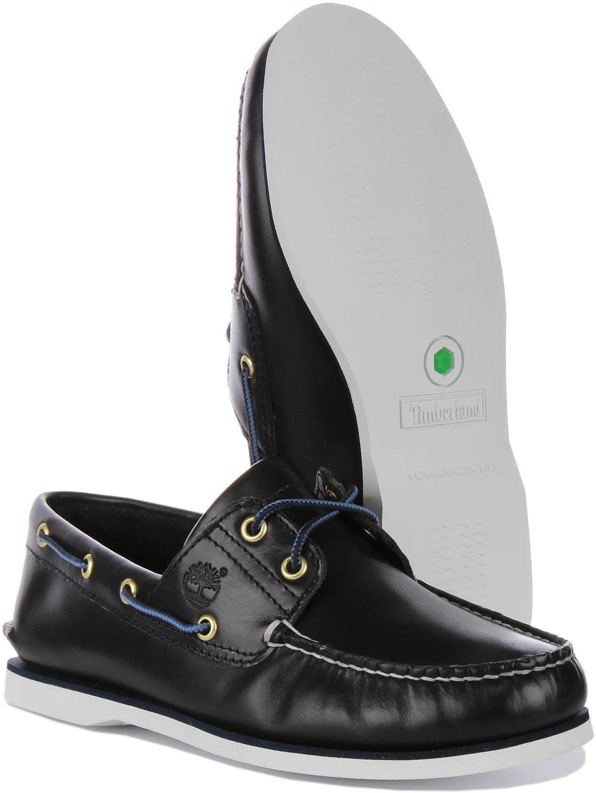 Chaussures Timberland A5Qu8 à 2 œillets en marine pour hommes
