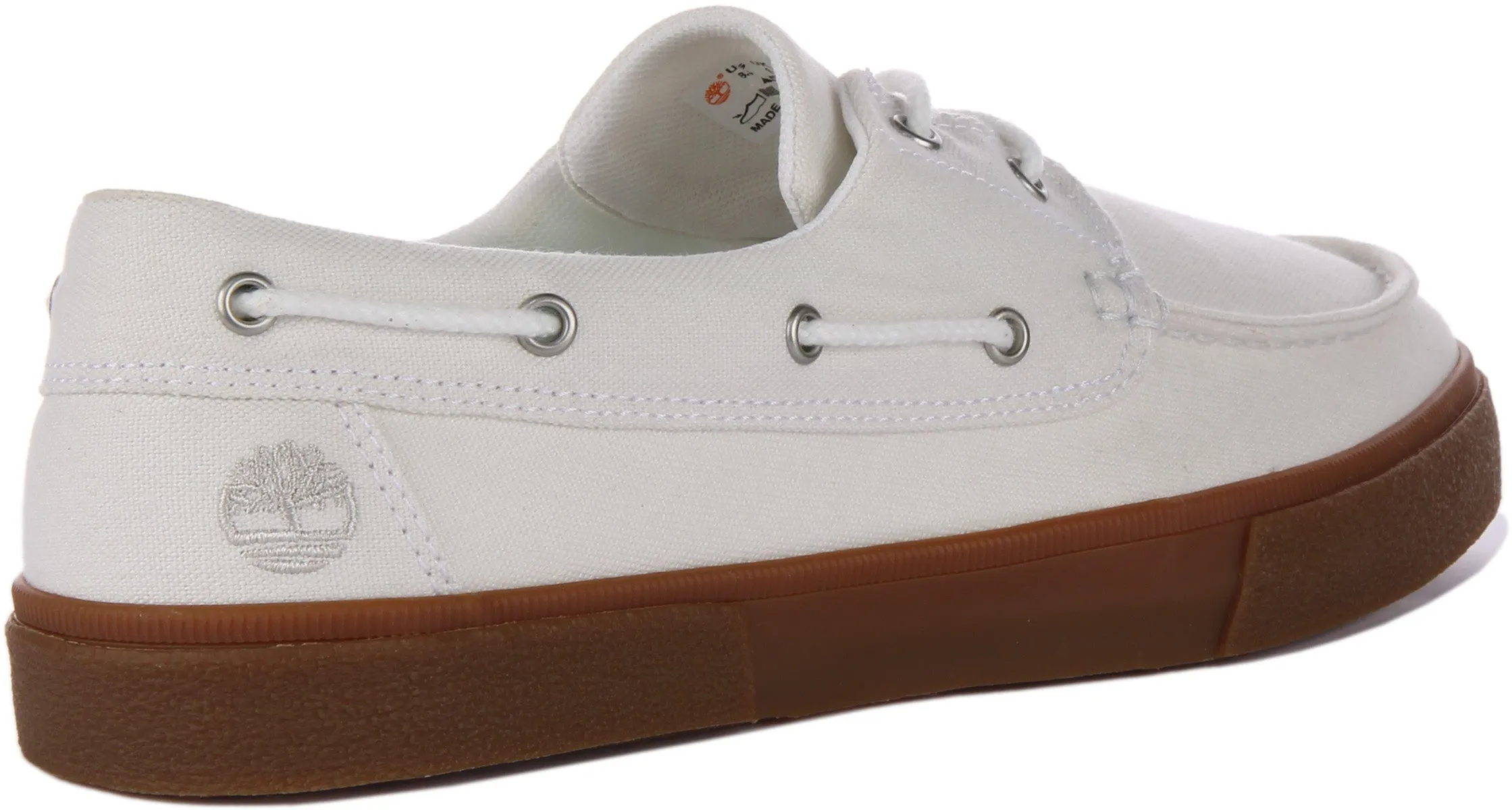 Chaussures bateau Timberland A5Zdn Union Wharf en blanc pour hommes