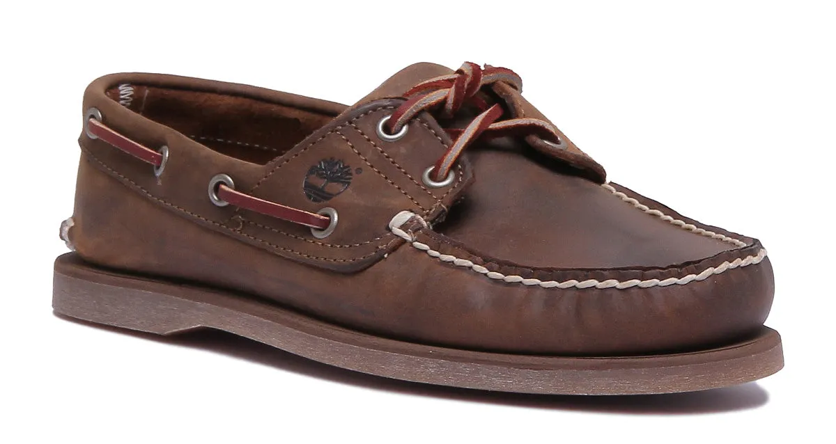 Chaussure bateau Timberland Classic 2 œillets en marron pour homme