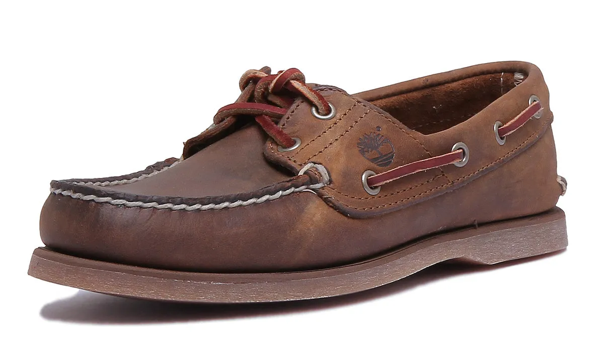 Chaussure bateau Timberland Classic 2 œillets en marron pour homme