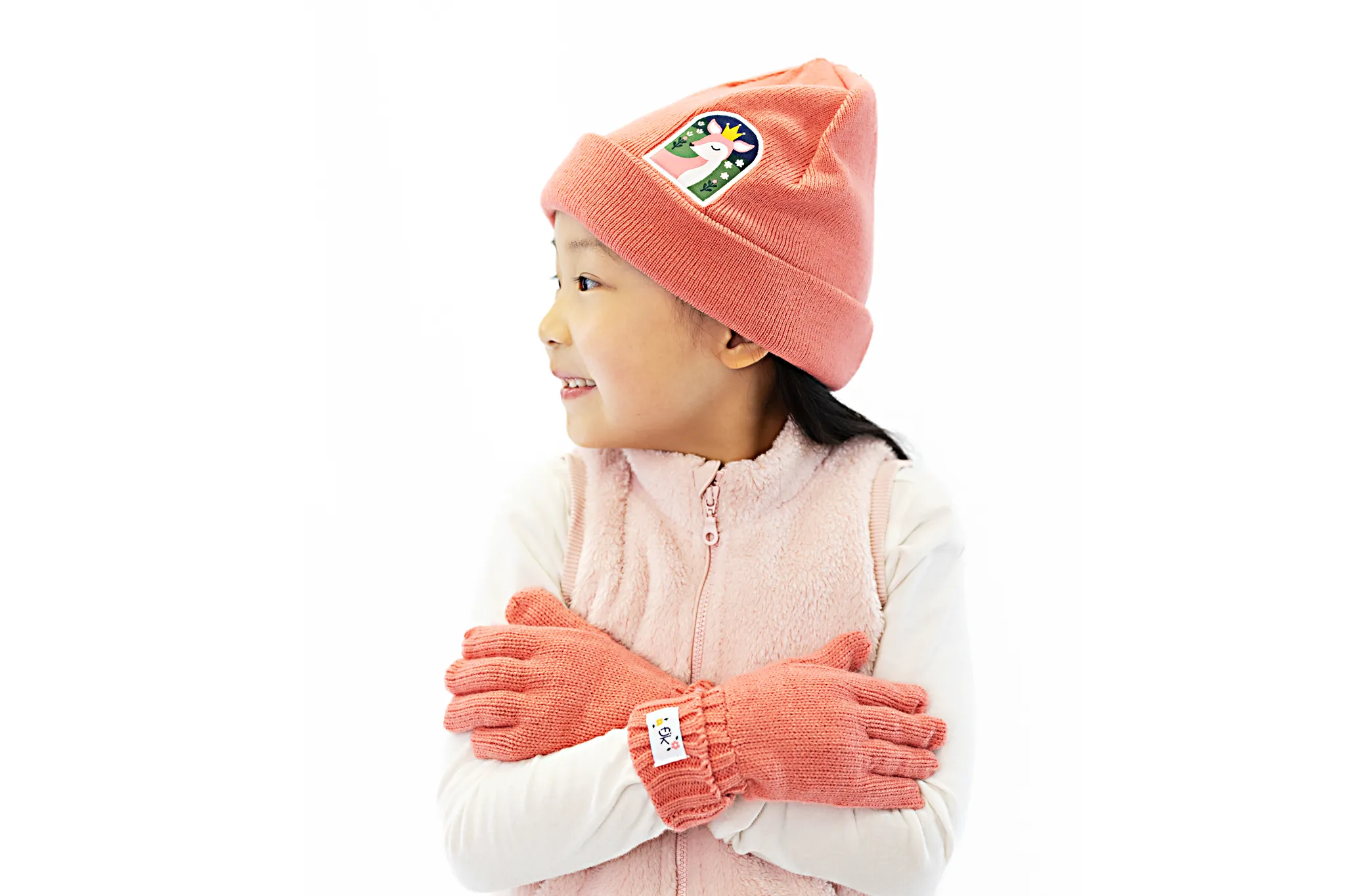 Bonnet et gants pour bébé/enfant - Cerf Babykids_Flapjackkids