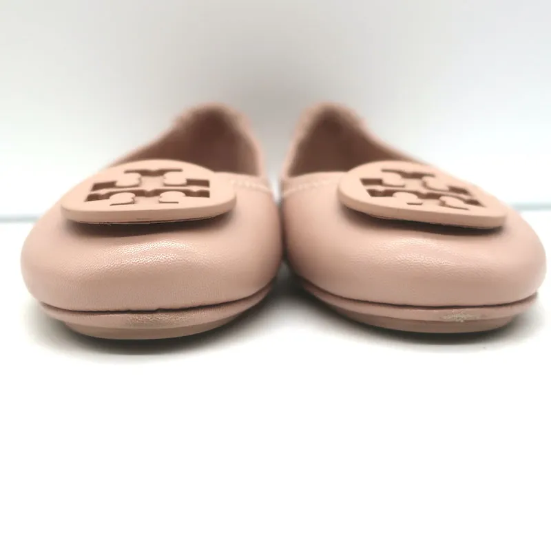 Tory Burch Minnie Ballerines de Voyage Sand en Cuir Nappa Taille 8