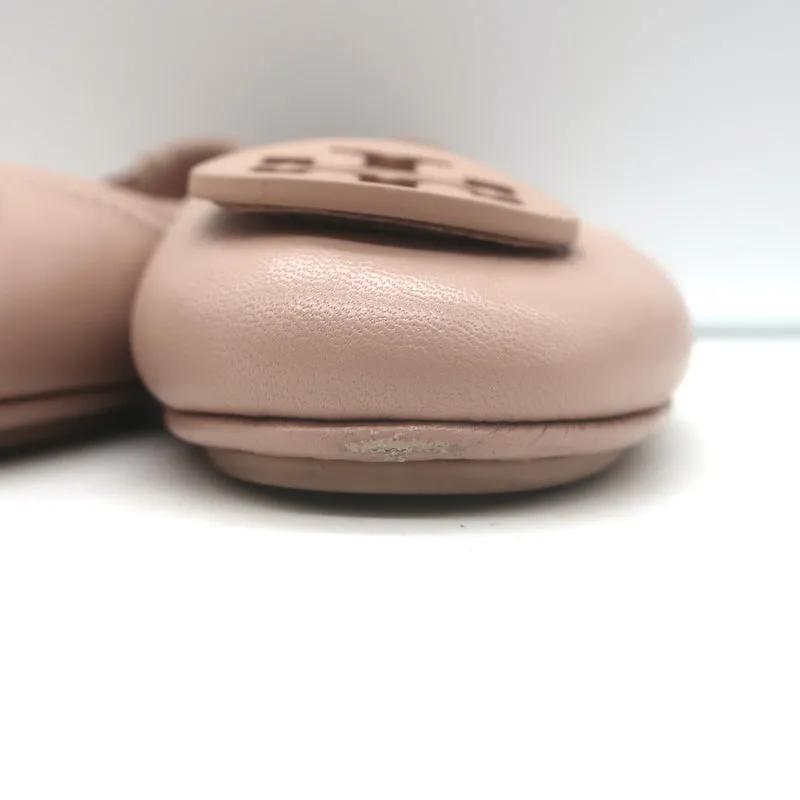 Tory Burch Minnie Ballerines de Voyage Sand en Cuir Nappa Taille 8
