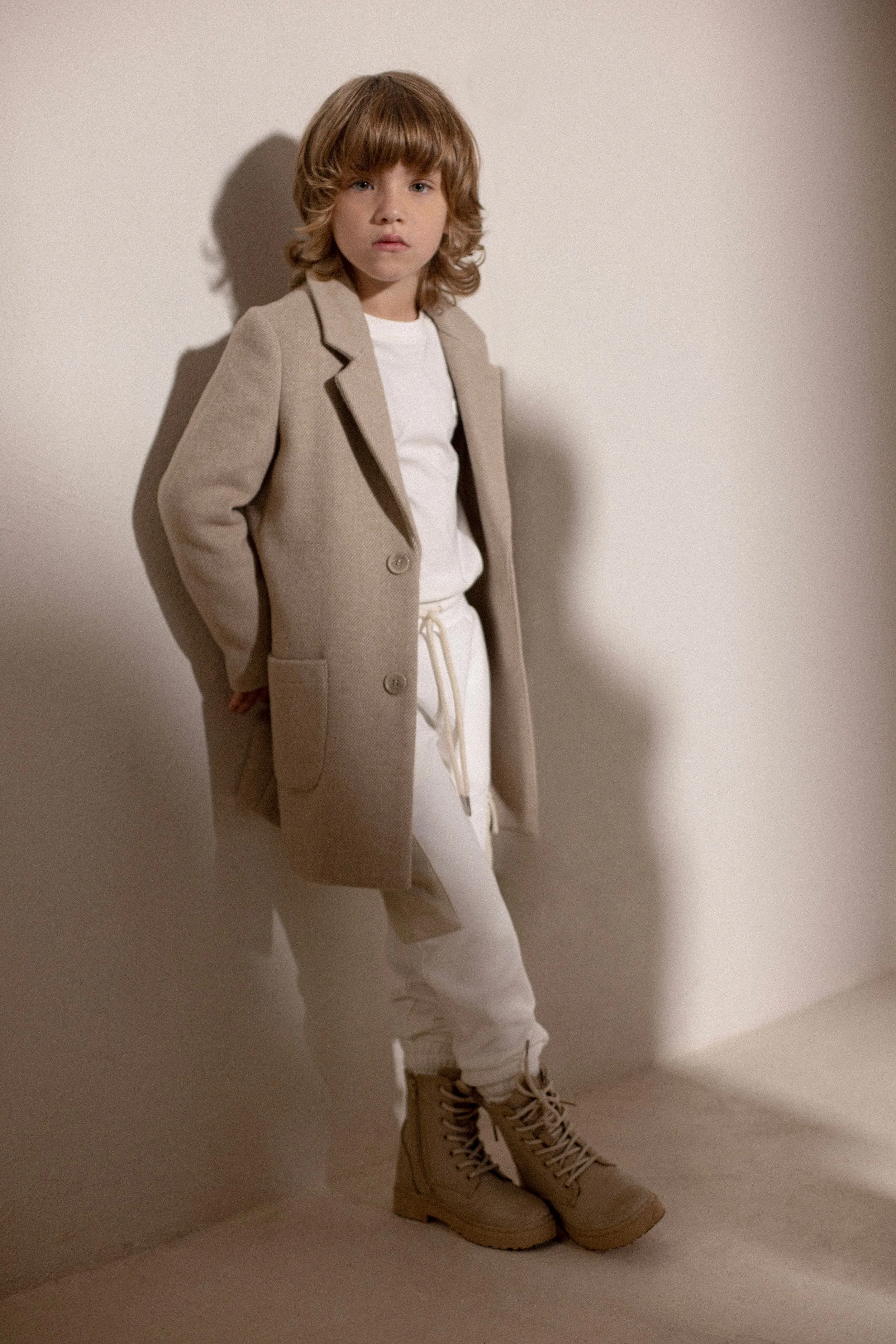 Manteau long Trussardi Boys Imaril en beige