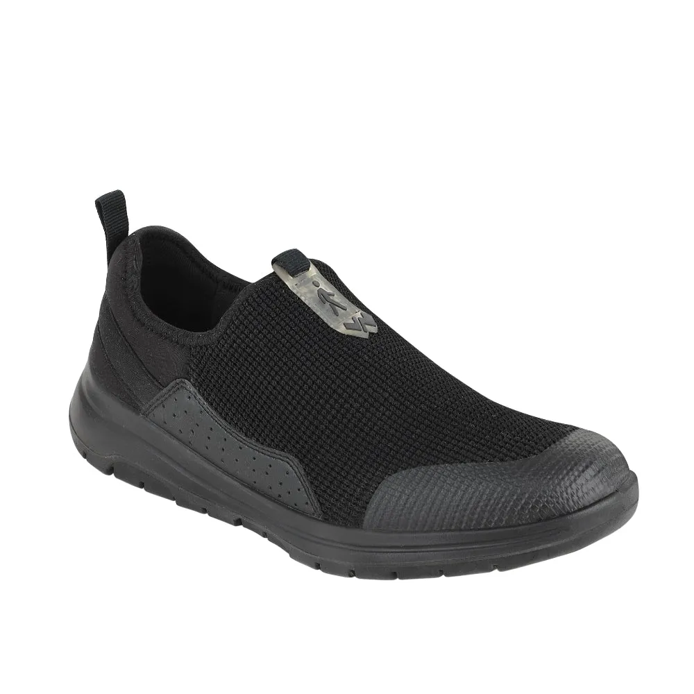 Chaussures décontractées sans lacets Warrior Noir pour hommes AIR WALK par Liberty