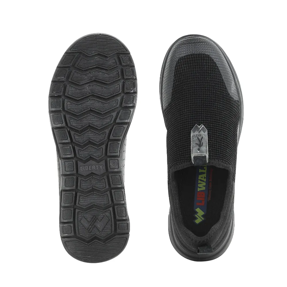 Chaussures décontractées sans lacets Warrior Noir pour hommes AIR WALK par Liberty