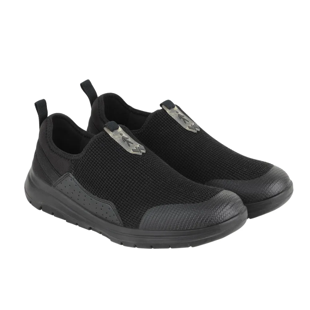 Chaussures décontractées sans lacets Warrior Noir pour hommes AIR WALK par Liberty