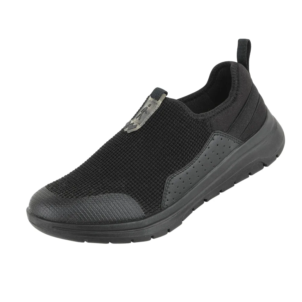 Chaussures décontractées sans lacets Warrior Noir pour hommes AIR WALK par Liberty