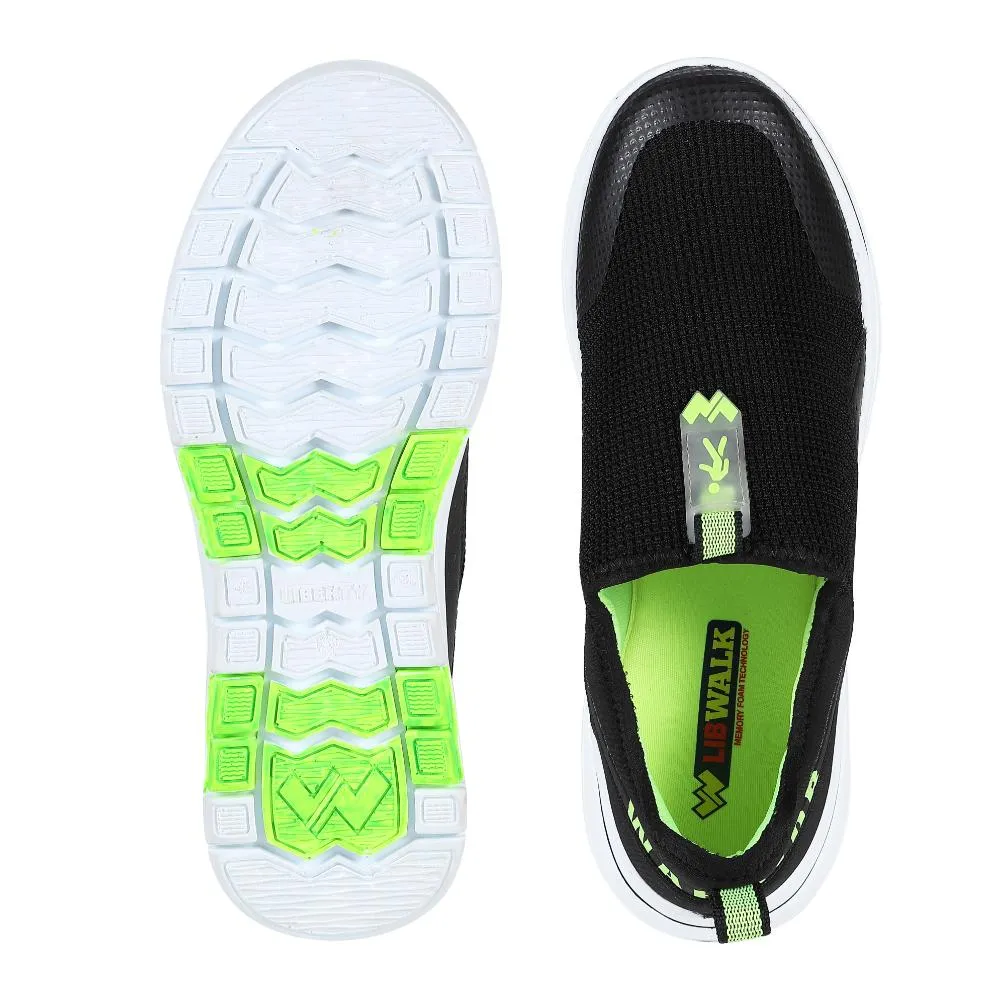 Chaussures décontractées sans lacets Warrior Green pour hommes, marche facile par Liberty