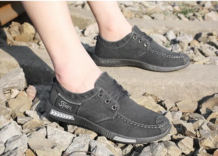 West Louis™ Chaussures plates extérieures pour hommes en toile