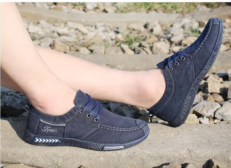 West Louis™ Chaussures plates extérieures pour hommes en toile