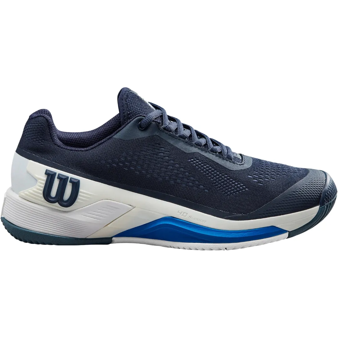 Chaussures de tennis Wilson Rush Pro 4.0 pour hommes - Bleu marine/Bleu lapis