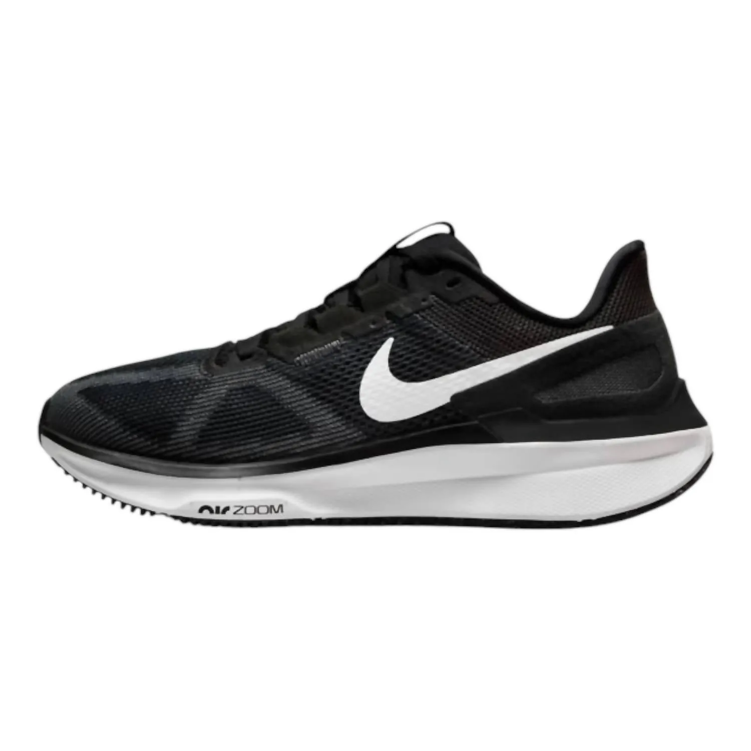 Chaussures Air Zoom Structure 25 pour Femme en Noir/Gris Fumée Sombre/Blanc