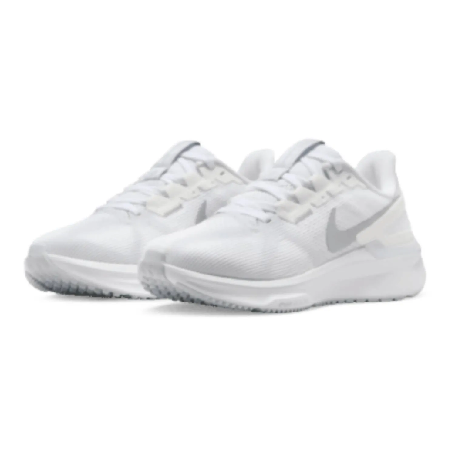 Chaussures Air Zoom Structure 25 pour Femme en Blanc/Platine Pur/Argent Métallisé