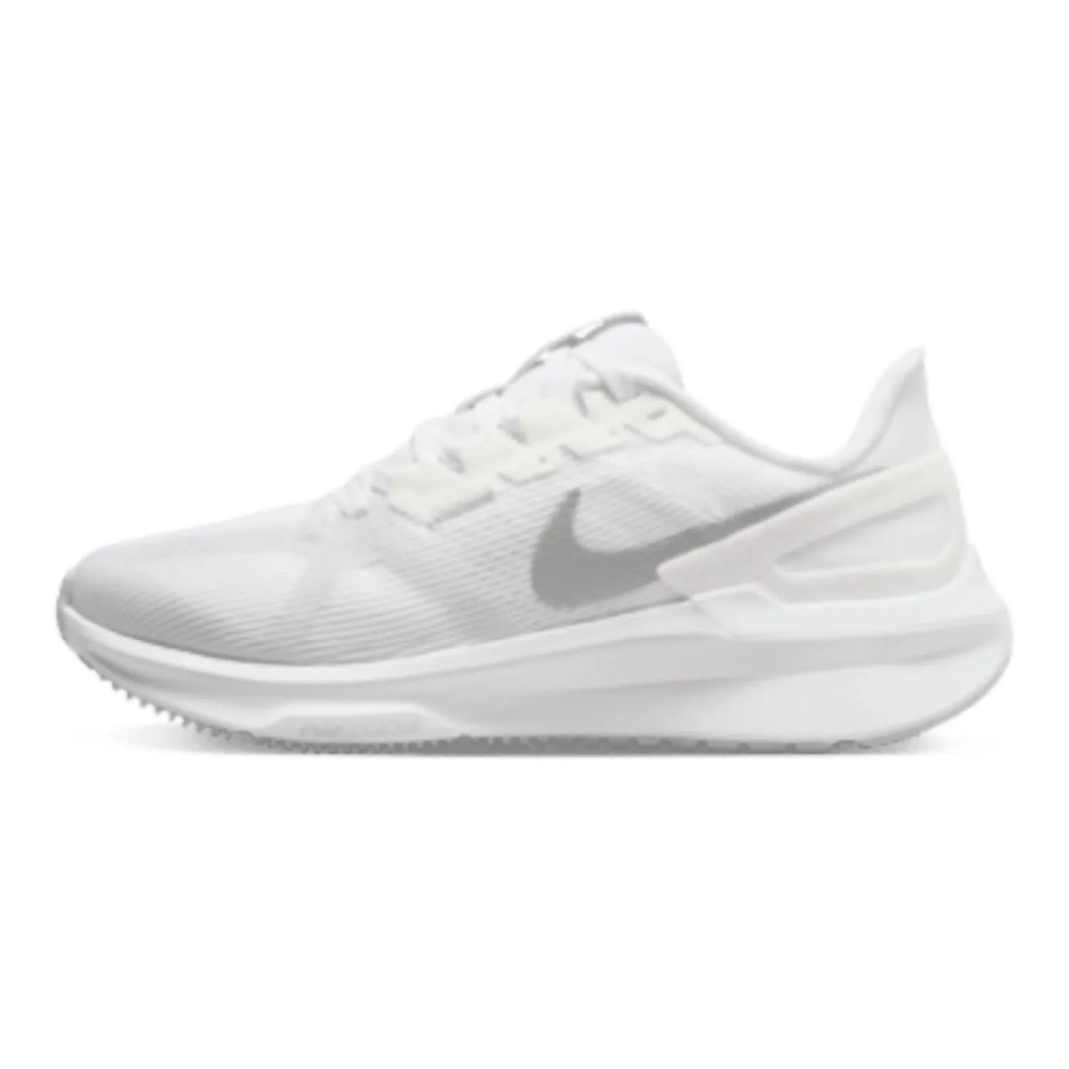 Chaussures Air Zoom Structure 25 pour Femme en Blanc/Platine Pur/Argent Métallisé