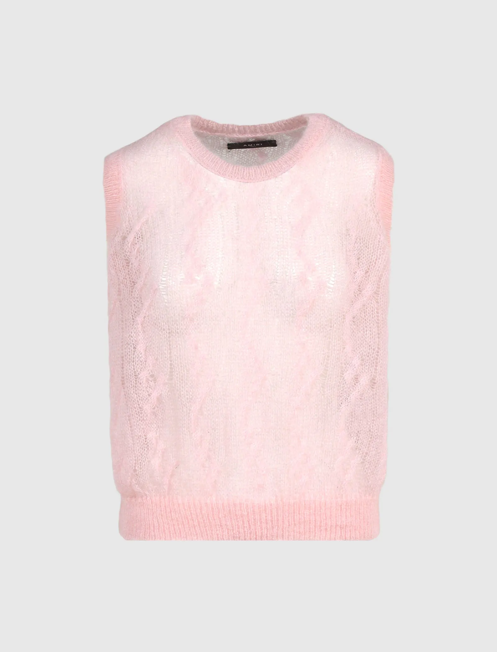 PULL-OVER FEMININ OUVERT AVEC CÂBLES