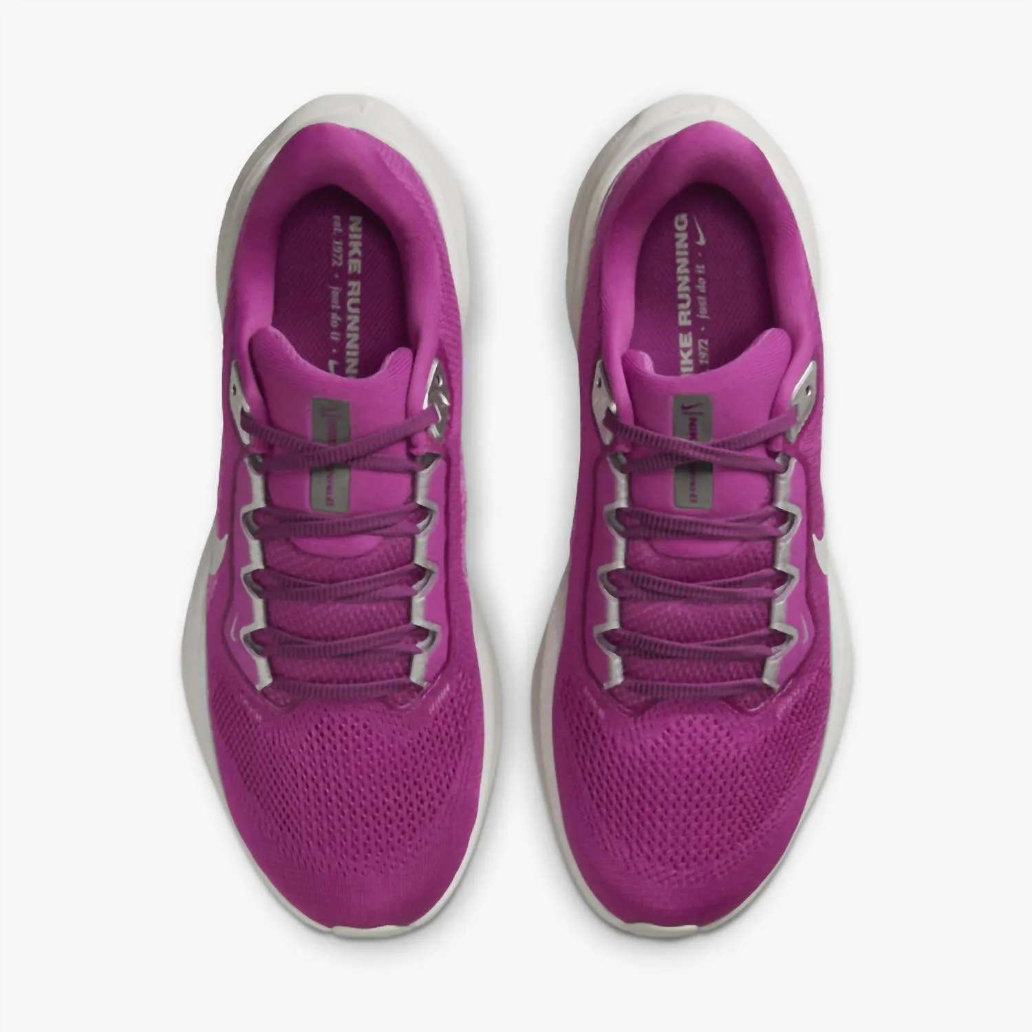 Chaussures Pegasus 41 Prm pour Femme en Fuchsia Vif/Argent Clair