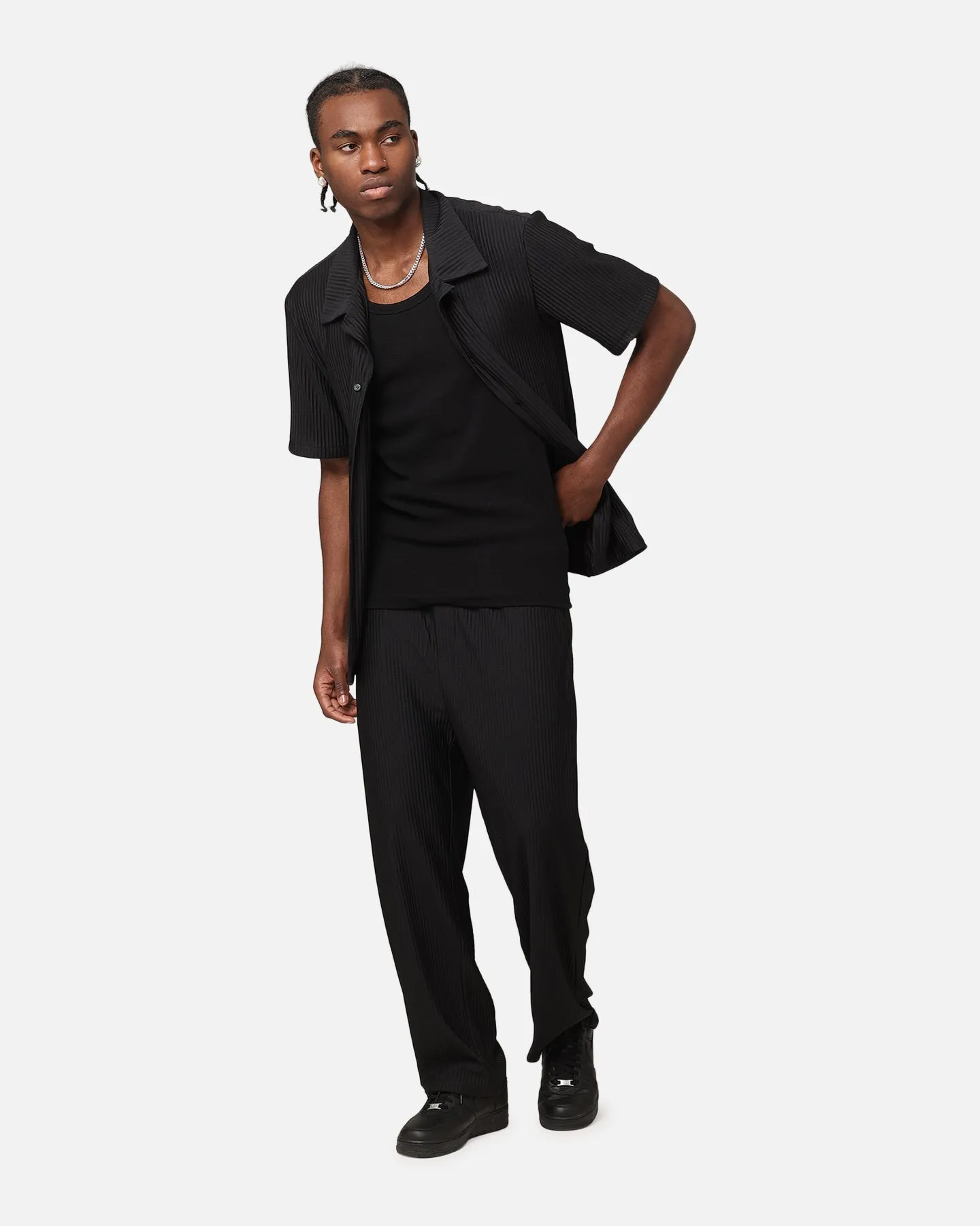 XXIII Pantalon à Pli Noir
