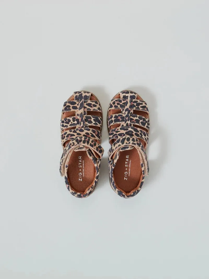 Zig   Star : Sandales fermées pour filles Cosmic - Animal naturel