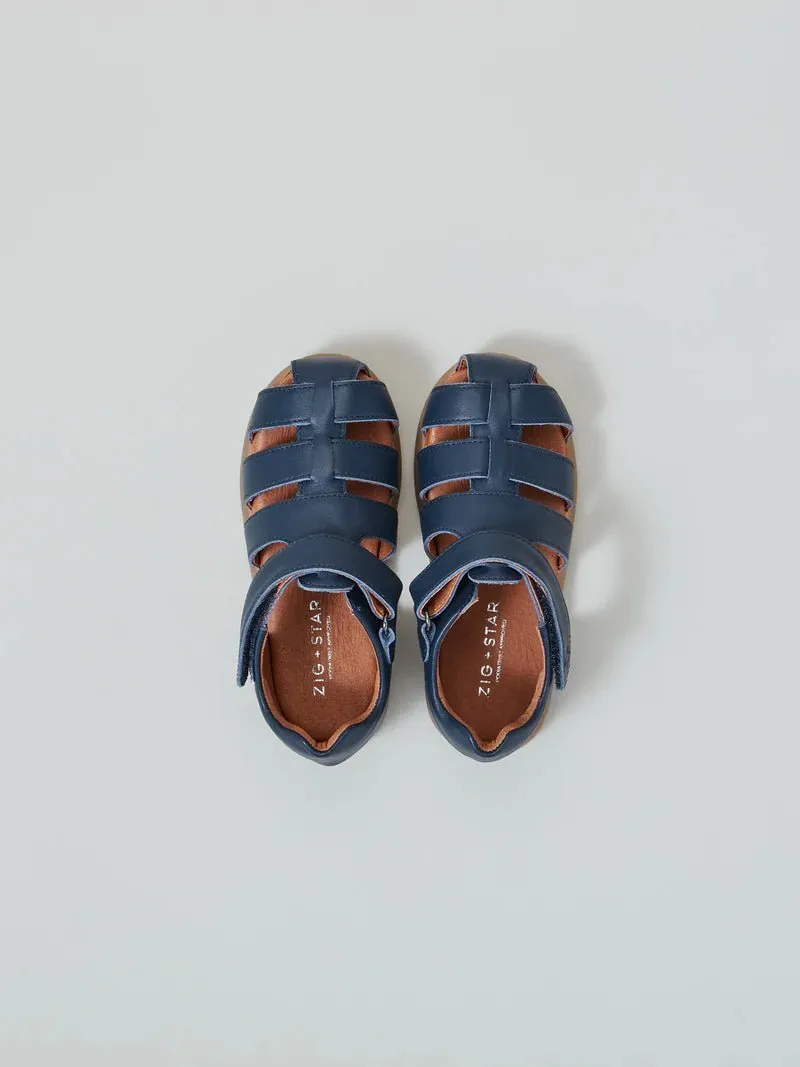 Zig   Star : Sandales fermées pour enfants Cosmic - Marine