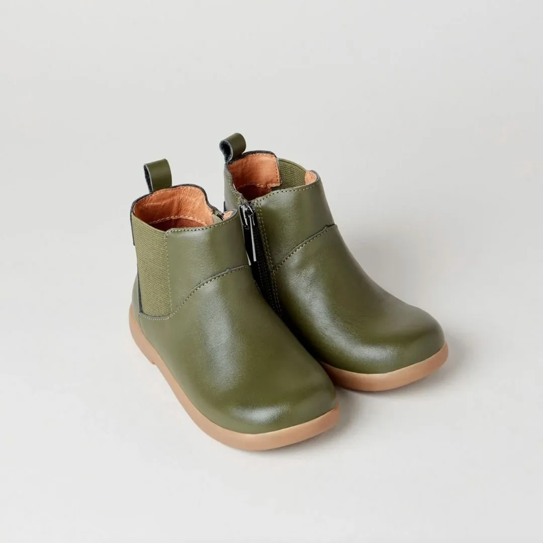Zig   Star : Bottes en cuir Rockit Kaki