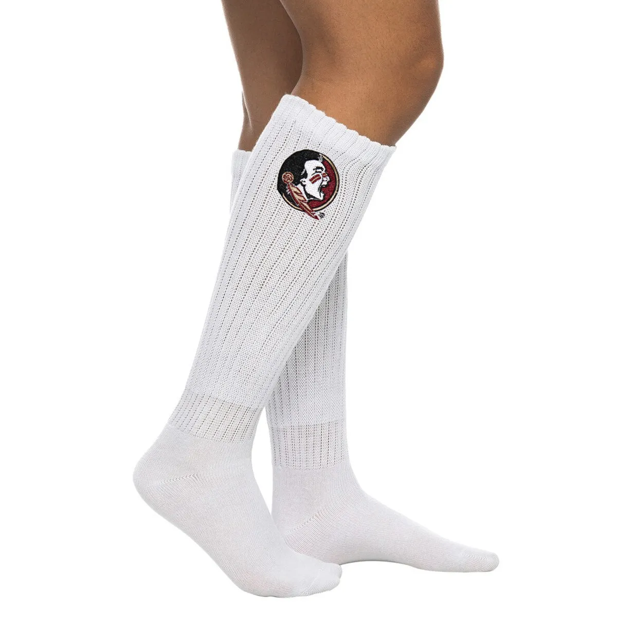 ZooZatz Chaussettes décontractées à logo Seminole pour femmes - Blanc Vêtements pour femmes ZooZatz